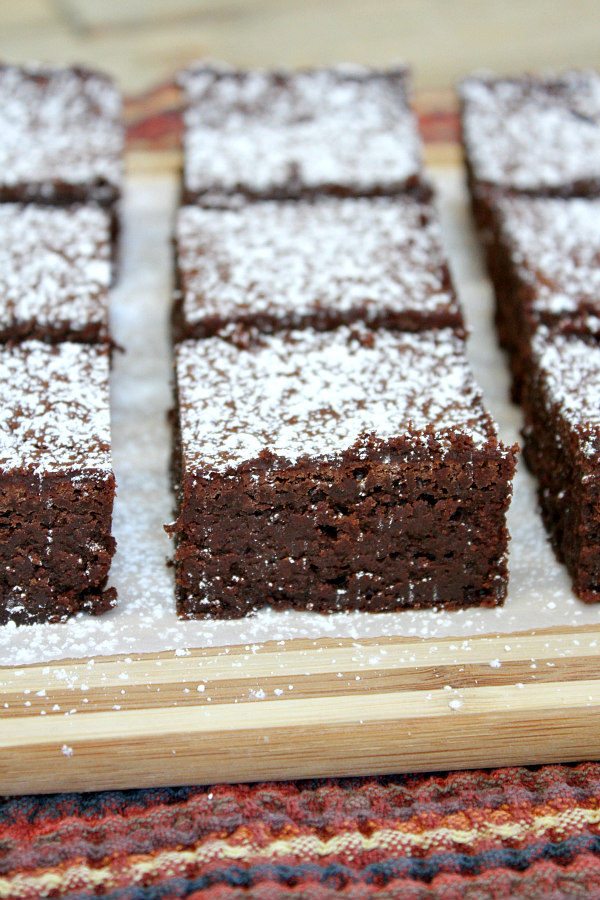 Easy Fudgy Flourless Brownies Recipe - from RecipeGirl.com