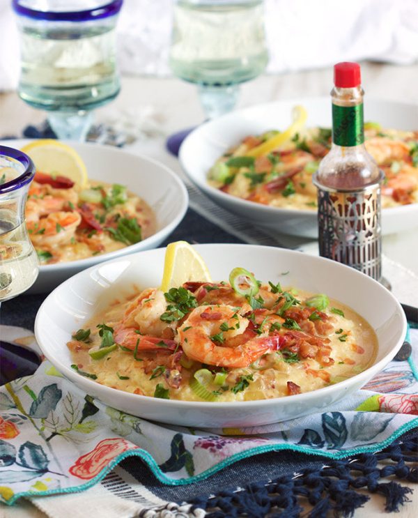 Cheesy Shrimp and Grits Recipe Girl