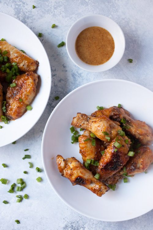 Baked Honey Mustard Chicken Wings Recipe Girl