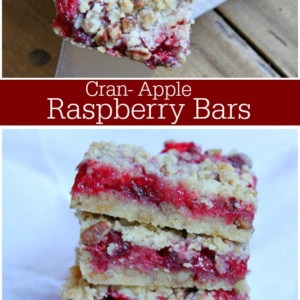 Cran Apple Raspberry Bars - Recipe Girl