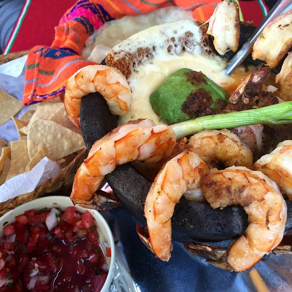 Shrimp Molcajete in Mazatlan, Mexico at Restaurante Mr. Lionso