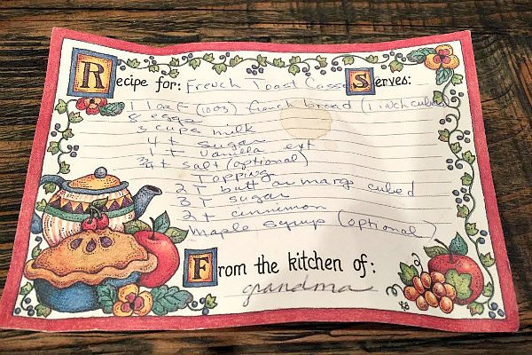 French Toast Casserole Recipe