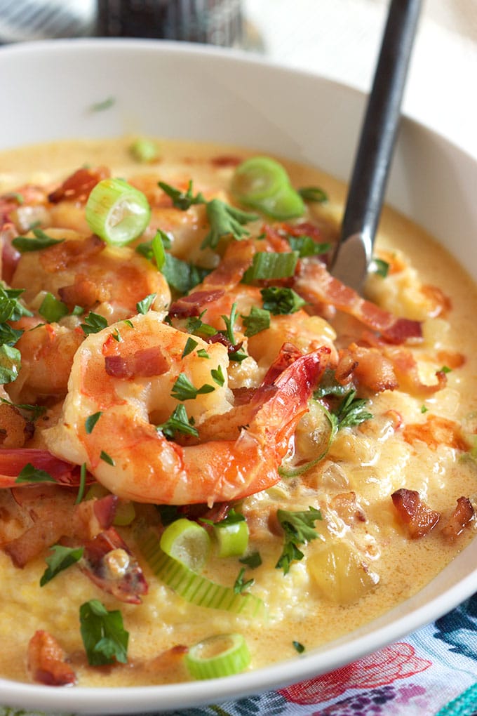 Cheesy Shrimp and Grits - Recipe Girl