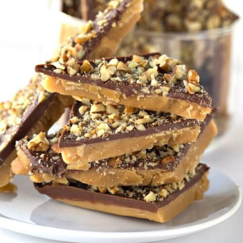 Toffee bars candy top