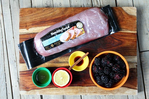 Roasted Pork with Blackberry Sauce recipe - from RecipeGirl.com