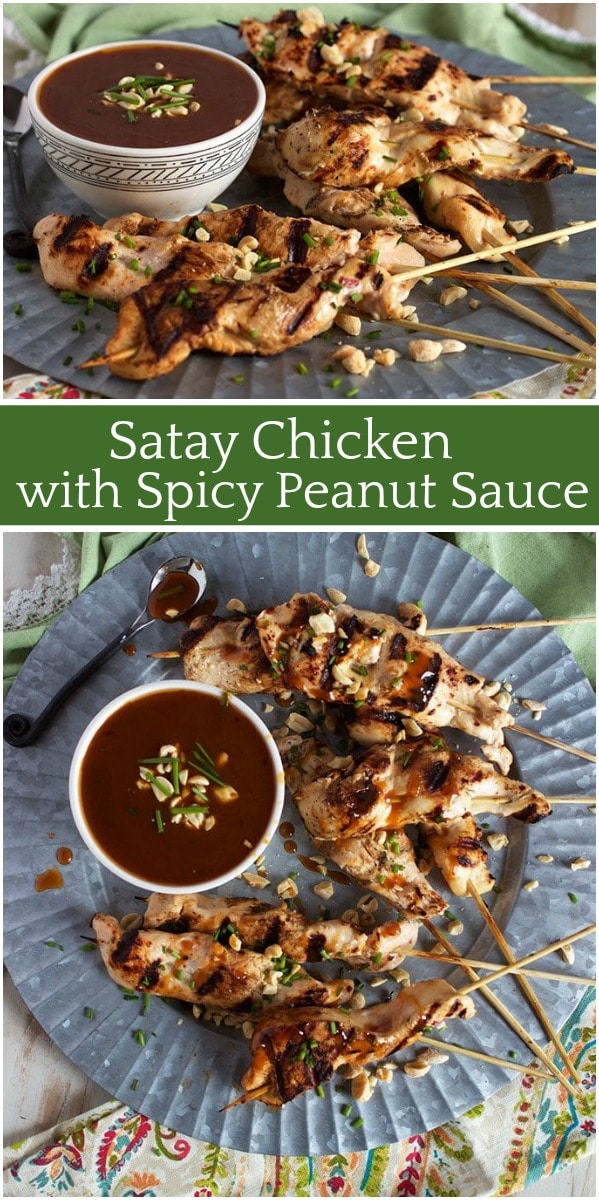 Satay Chicken with Spicy Peanut Sauce