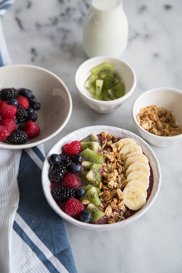 Easy Acai Berry Bowl recipe - from RecipeGirl.com