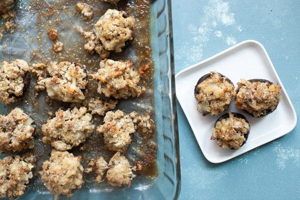 Chicken and Cheese Stuffed Mushrooms