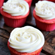 Pink Velvet Cupcakes