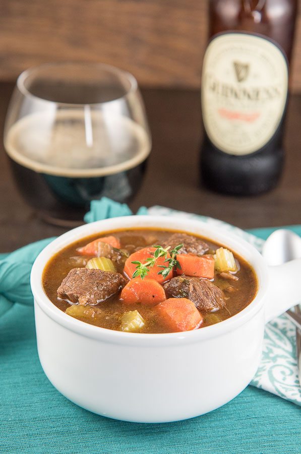 Classic Beef and Guinness Stew recipe - from RecipeGirl.com