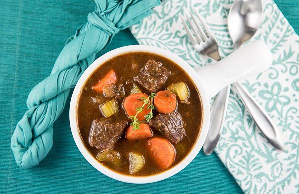 Classic Beef and Guinness Stew recipe - from RecipeGirl.com