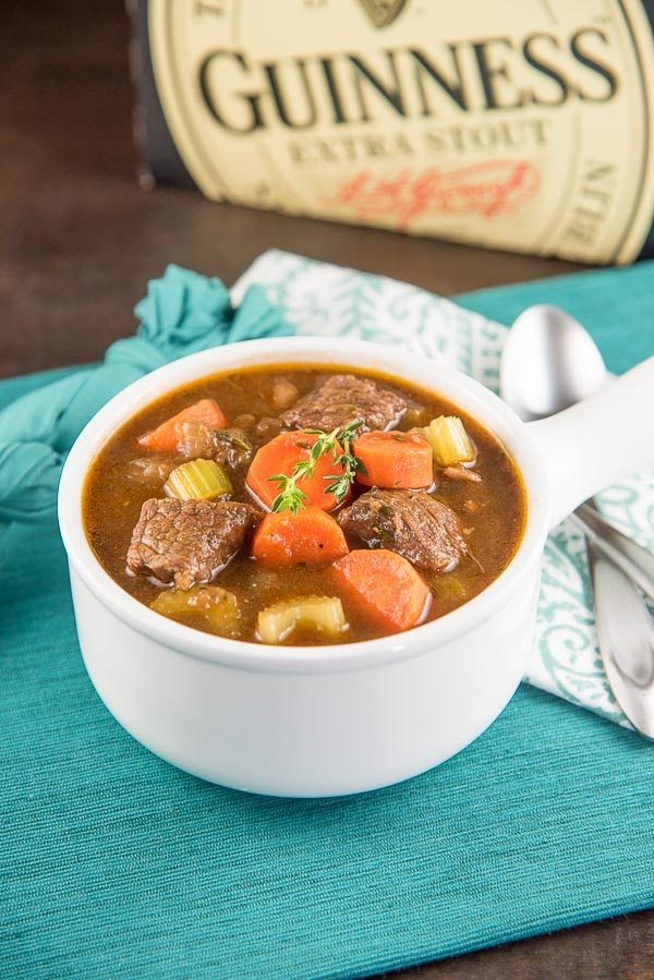 Classic Beef and Guinness Stew recipe - from RecipeGirl.com