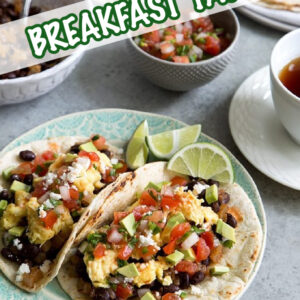 pinterest image for breakfast tacos