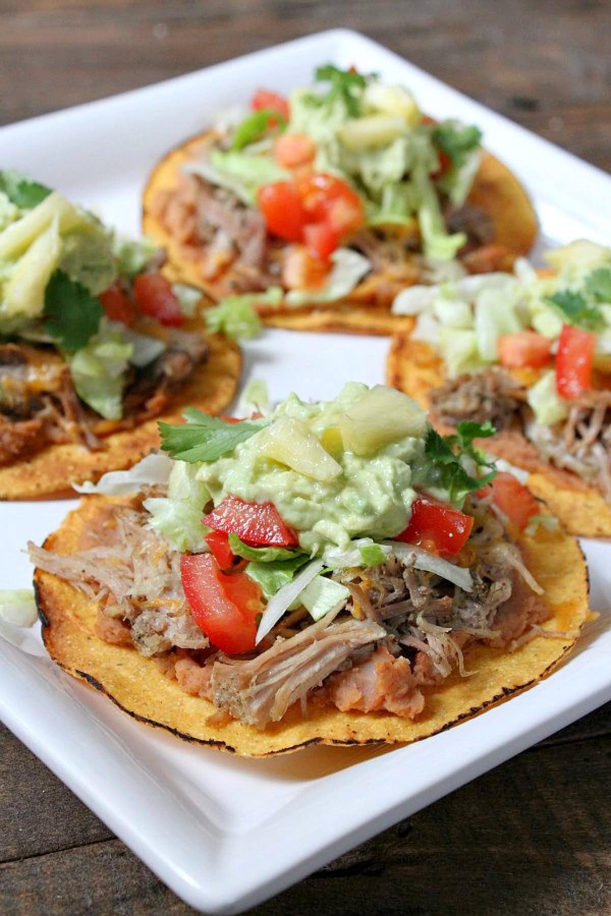 carnitas tostadas