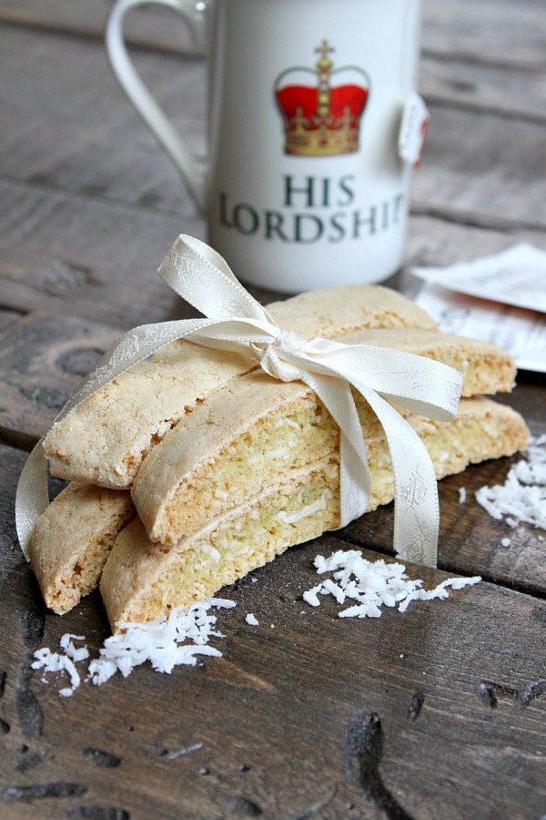 Easy Coconut Biscotti recipe - from RecipeGirl.com