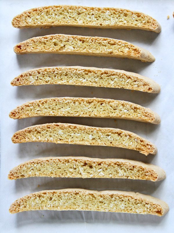 Easy Coconut Biscotti recipe - from RecipeGirl.com