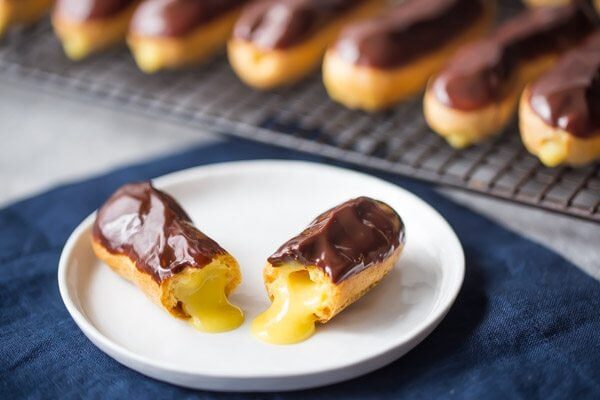 Classic Eclairs Recipe - from RecipeGirl.com