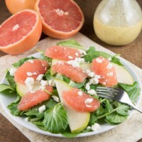 Grapefruit Salad with Champagne Viniagrette - from RecipeGirl