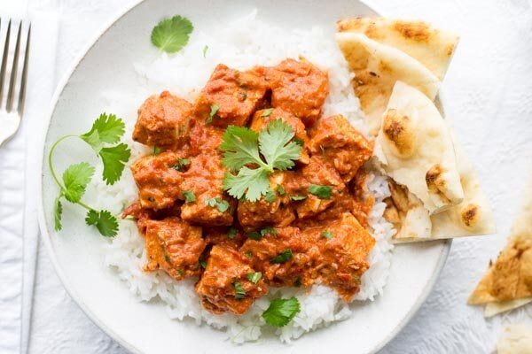 Easy Chicken Tikka Masala - recipe from RecipeGirl.com