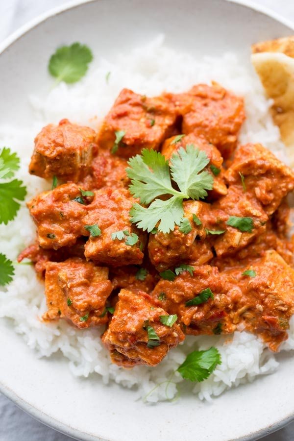 Easy Chicken Tikka Masala - recipe from RecipeGirl.com