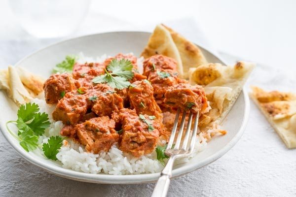 Easy Chicken Tikka Masala - recipe from RecipeGirl.com