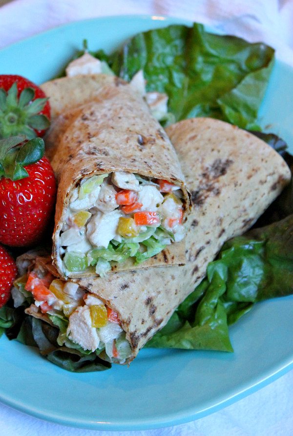 Crunchy BBQ Ranch Grilled Chicken Wraps