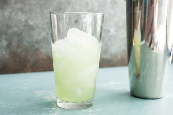 Cucumber Gin Fizz cocktail recipe - from RecipeGirl.com