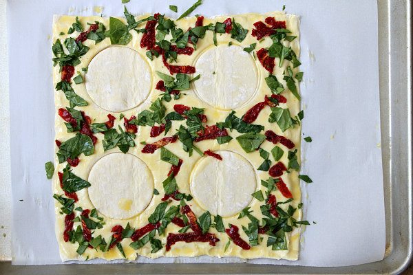 Italian Egg Pastry on baking sheet ready for oven