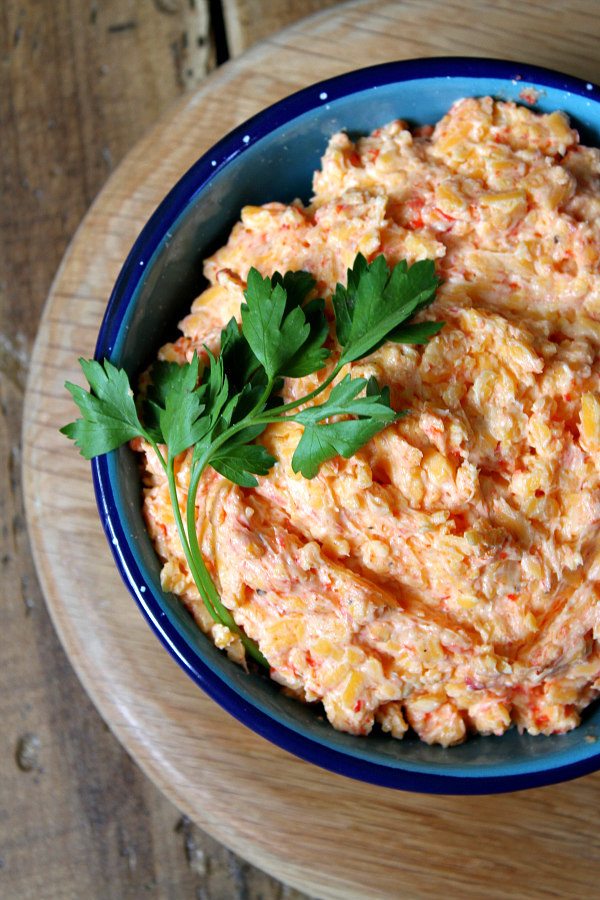 Southern Pimento Cheese spread - recipe from RecipeGirl.com