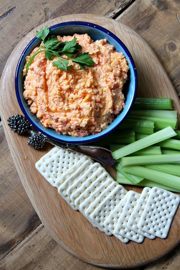 Southern Pimento Cheese spread - recipe from RecipeGirl.com