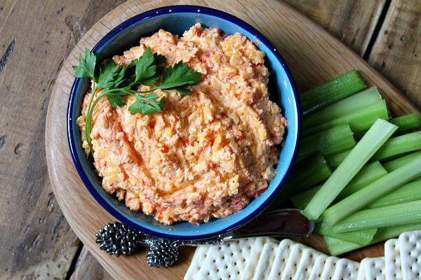 Southern Pimento Cheese spread - recipe from RecipeGirl.com