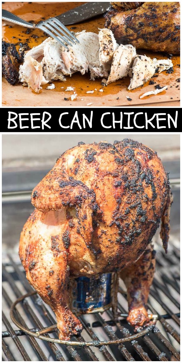 Pinterest collage image for Beer Can Chicken