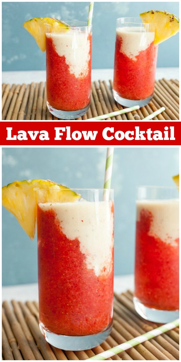 Lava Flow Cocktail