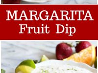 pinterest collage for margarita fruit dip