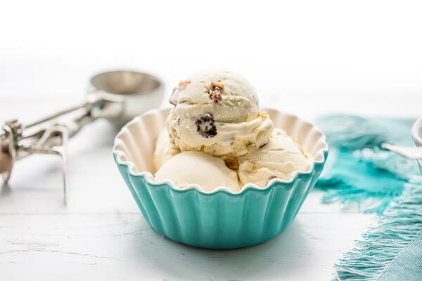 Rum Raisin Ice Cream - recipe from RecipeGirl.com