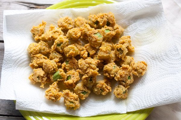 Classic Fried Okra recipe - from RecipeGirl.com