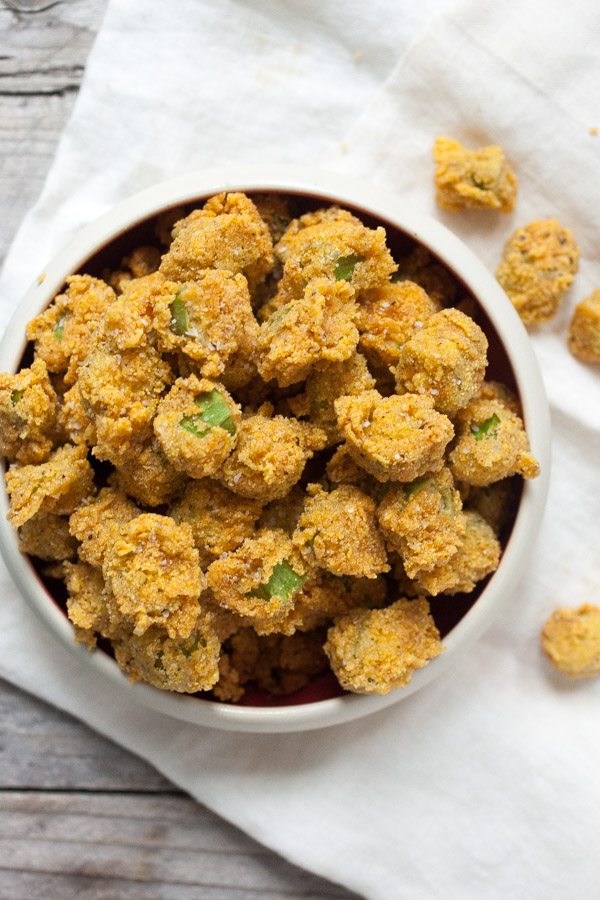 Classic Fried Okra recipe - from RecipeGirl.com