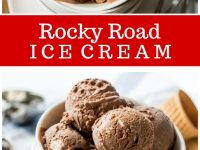 pinterest collage image for rocky road ice cream