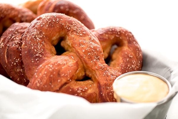 Soft Pretzels in a basket