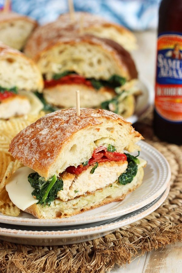 Italian Chicken Cutlet Sandwiches recipe by RecipeGirl.com