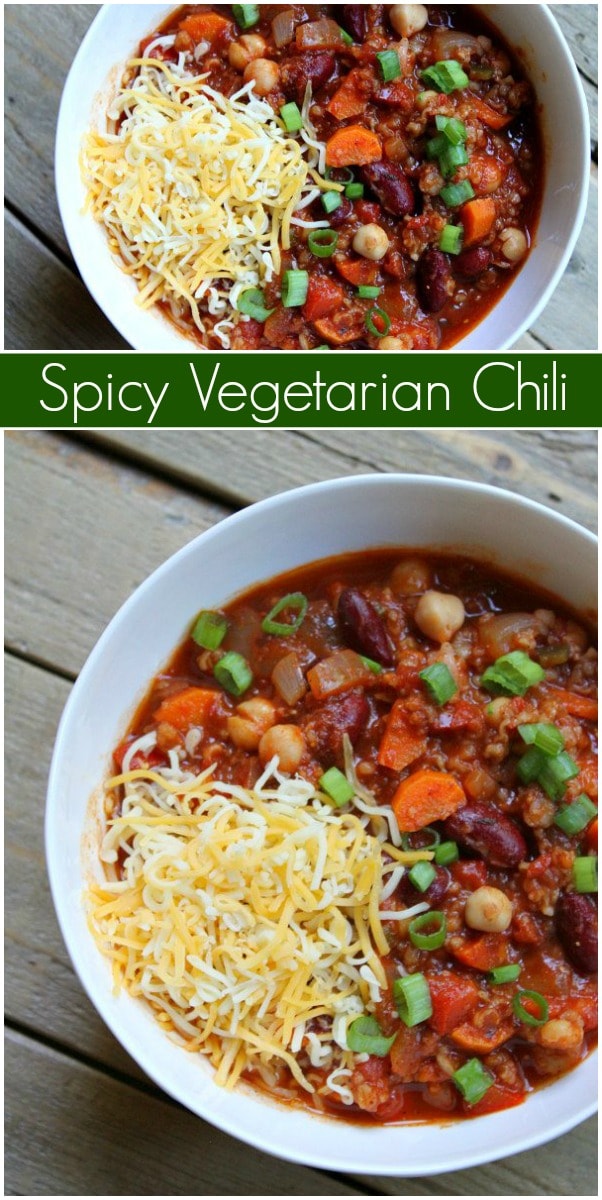 Spicy Vegetarian Chili - Recipe Girl