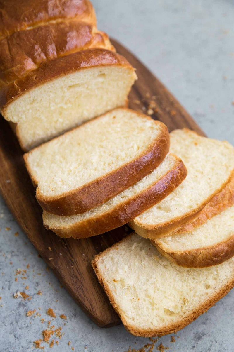 sliced Brioche Bread