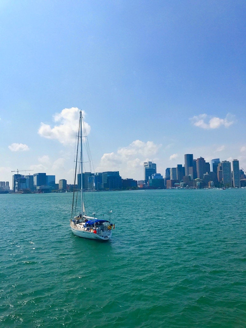 Boat in Boston Harbor