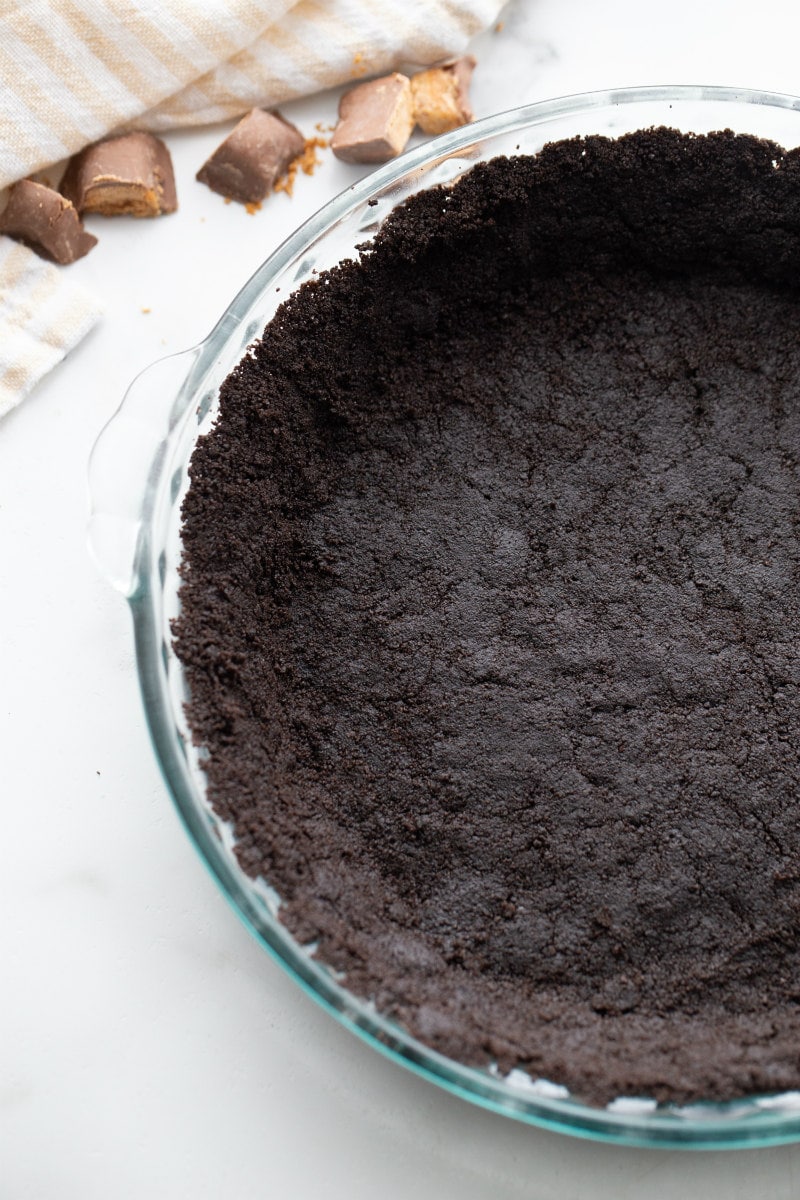 Oreo Crust pressed into a pie plate