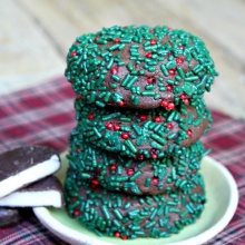 Mint Stuffed Holiday Cookies