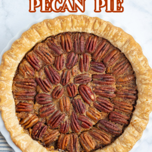 pinterest image for pecan pie