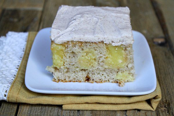 snickerdoodle poke cake