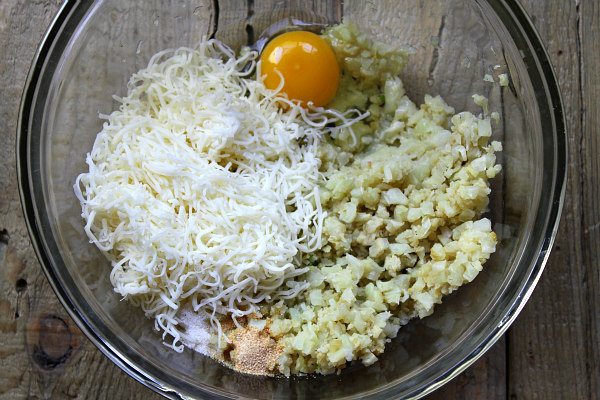 Ingredients for Cauliflower Crust