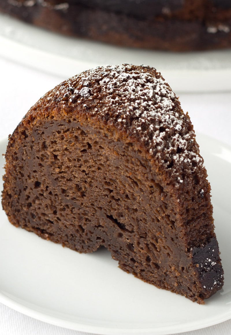 slice of Kahlua Cake