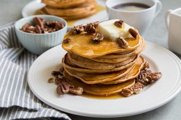 Sweet Potato Pancakes recipe - from RecipeGirl.com